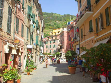 Street in Vernazza, town within Cinque Terre.