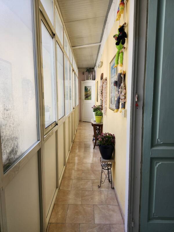 Former balcony is now a passageway.