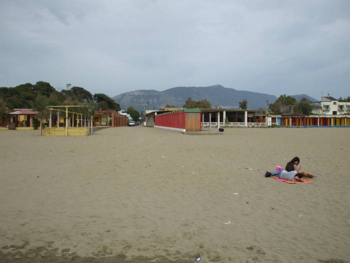 The World War II landing beach south of Salerno, Italy.
