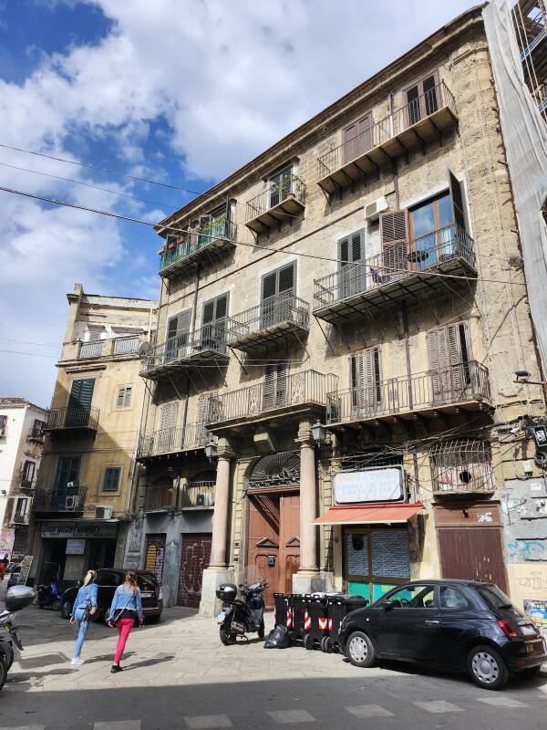 View down a street in the Kalsa.