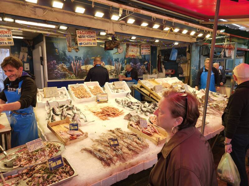 Fish seller.