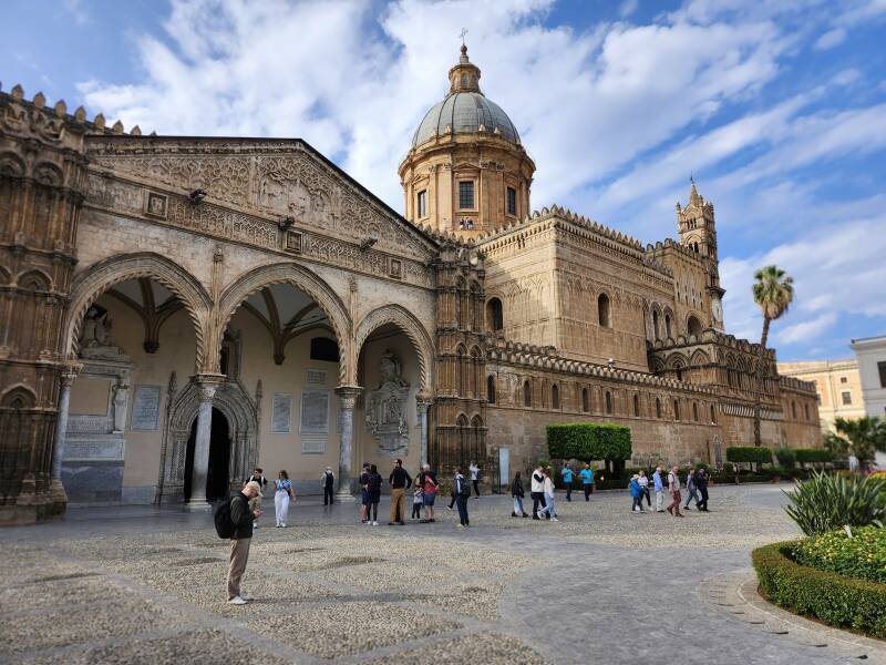 Exterior of Palermo Cathedral.