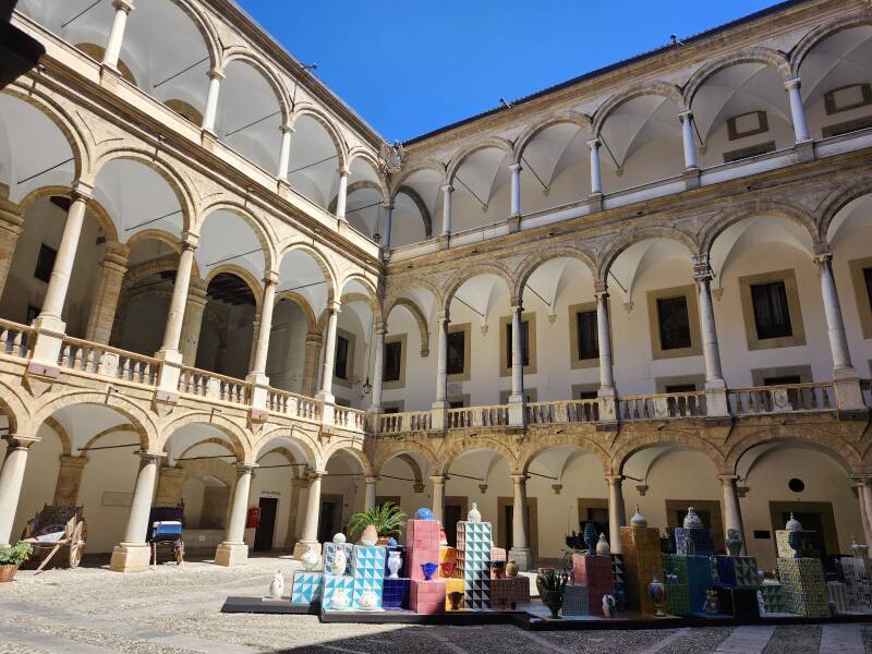 Multi-level internal courtyard.
