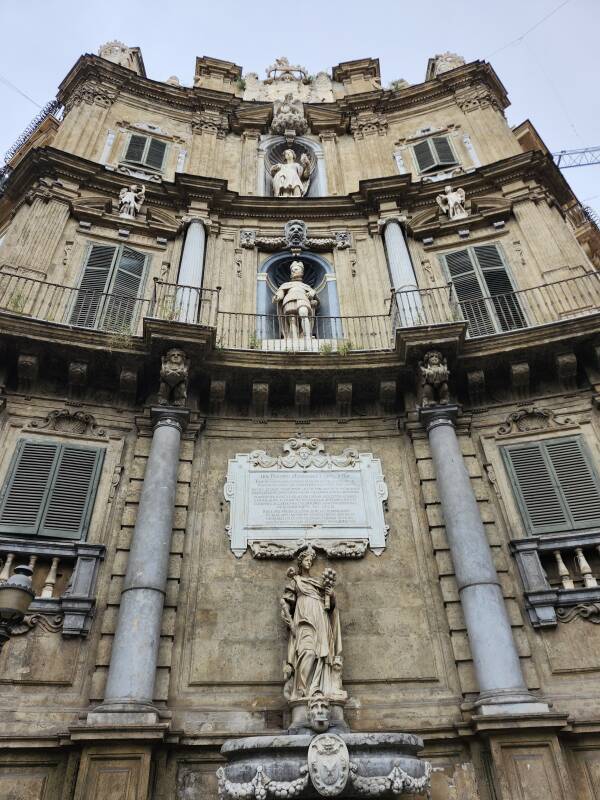 One corner of Quattro Canti.