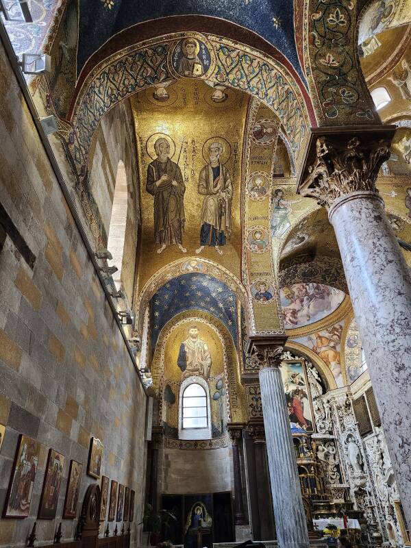 Mosaic of Andrew and Peter.