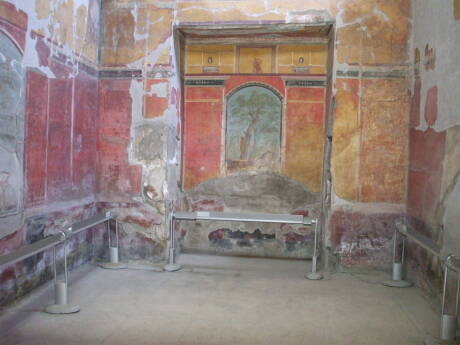 Frescos in Nero's villa at Oplontis.