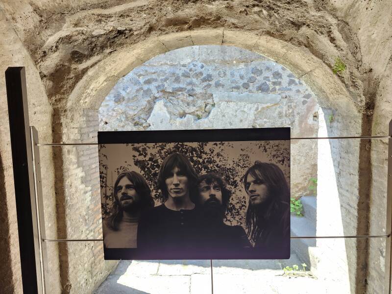 Poster of the members of Pink Floyd in 1972.