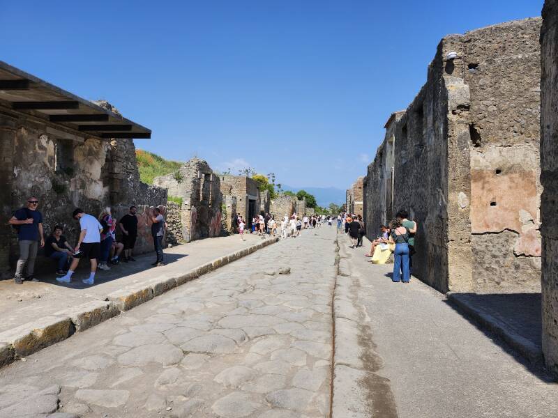 Via dell'Abbondanza in Pompeii.