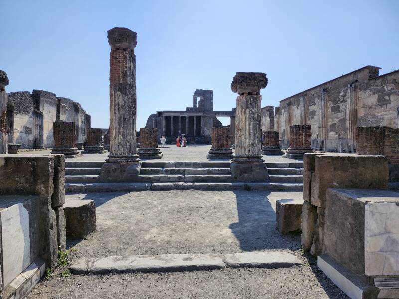 Entry to the Basilica off the southwest corner of the Forum.