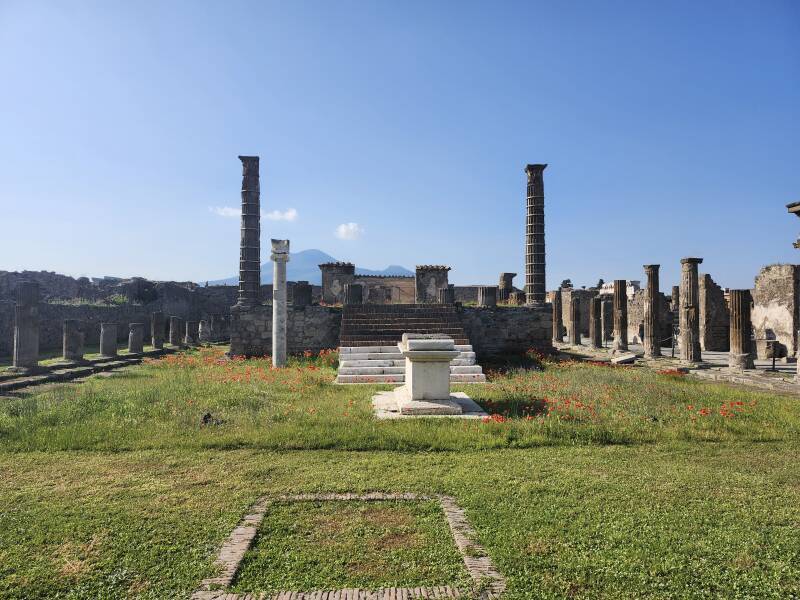 Sanctuary of Apollo, off the west side of the Forum.