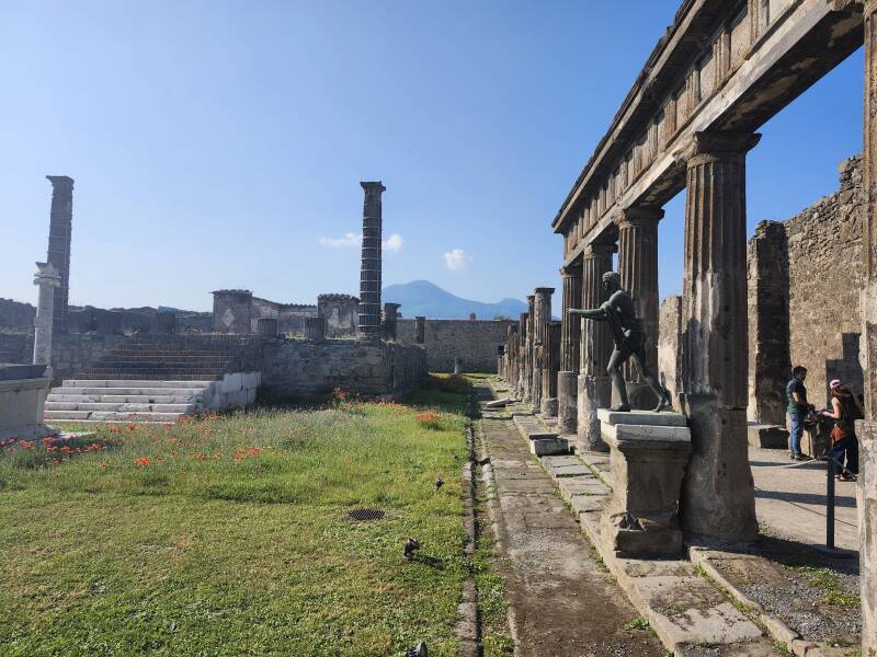 Sanctuary of Apollo, off the west side of the Forum.