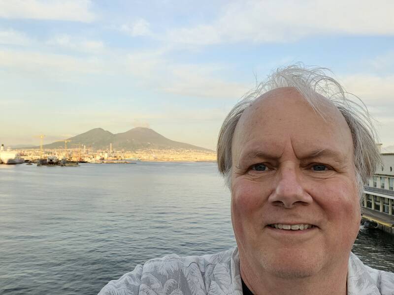 Bob in the Naples harbor.