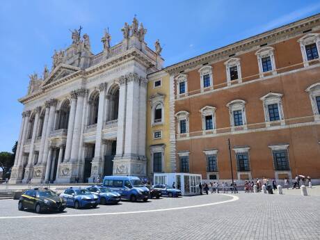 Exterior of the Archbasilica of Saint John Lateran.