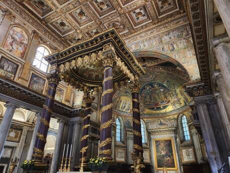 Interior of the Basilica of Saint Mary the Great.