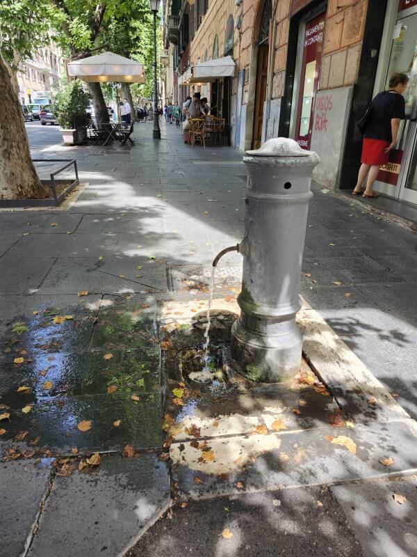 Street faucet near the basilica.