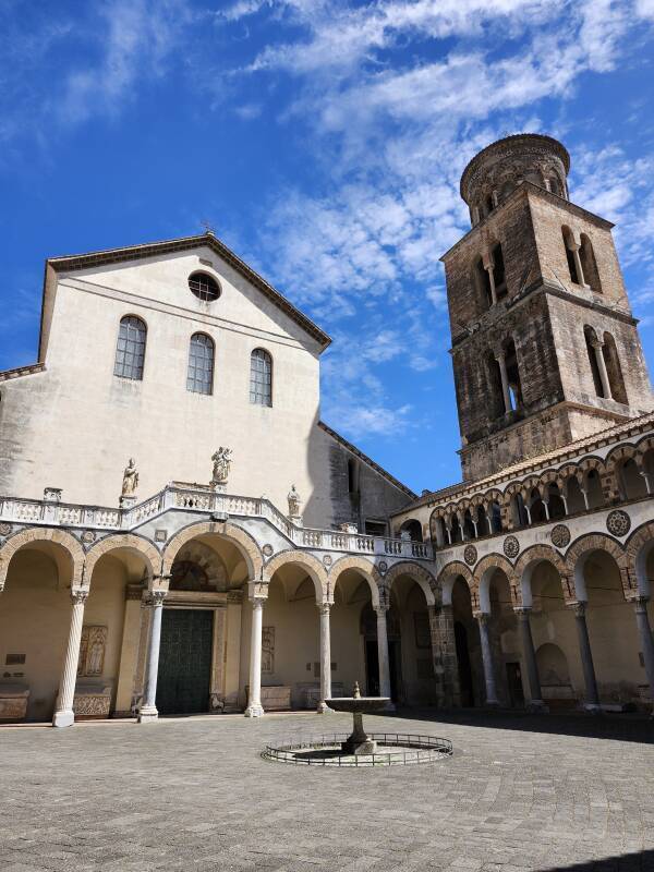Courtyard of Salerno duomo.