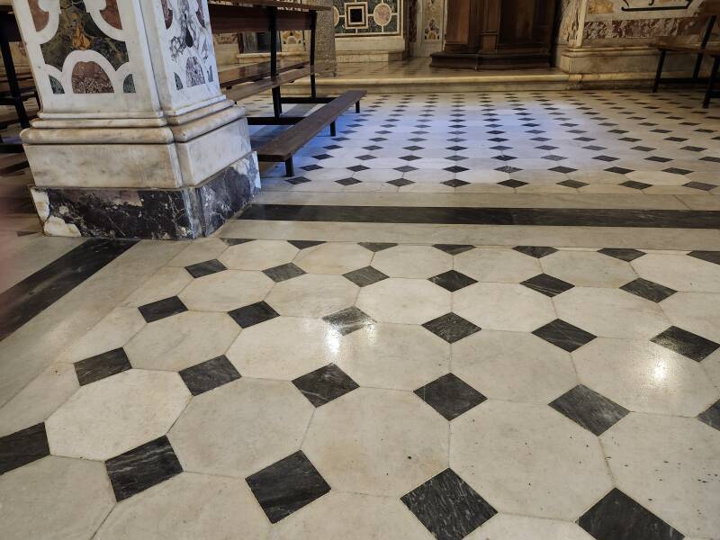 Moisture on the floor thought to be manna emenating from Matthew's remains.