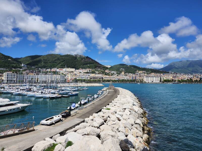 Harbor and central Salerno.