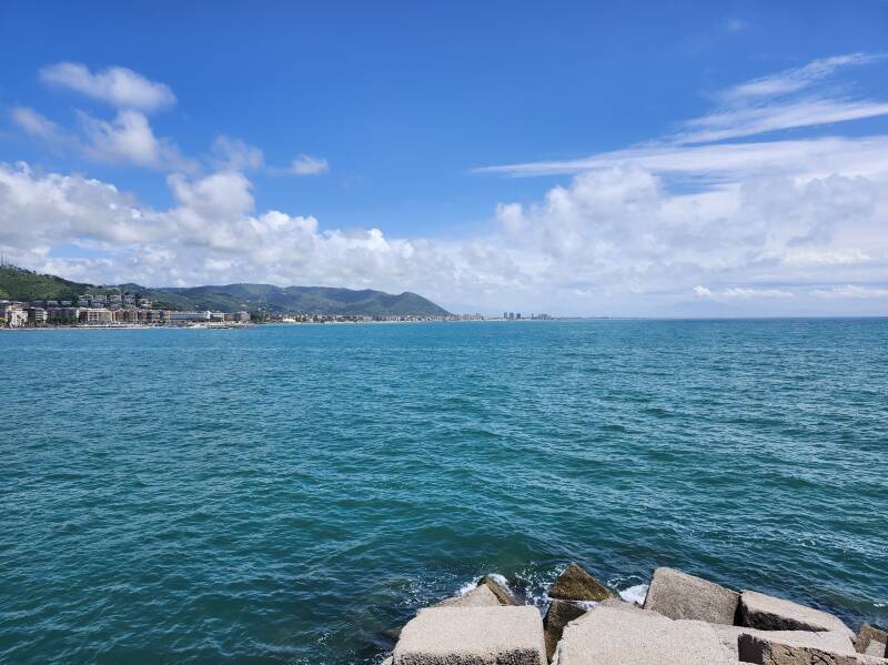 Waterfront to the south.