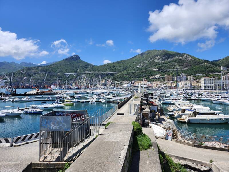 Salerno harbor.