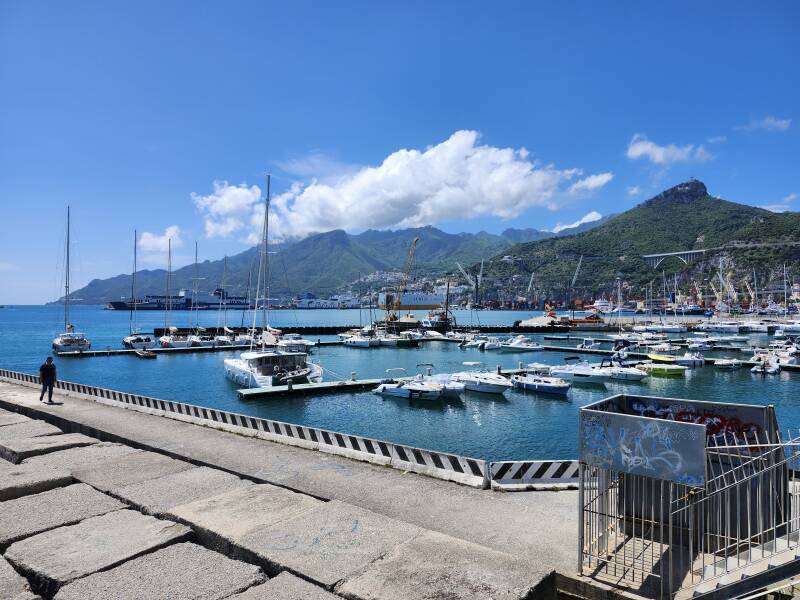 Salerno harbor.