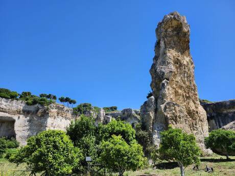 Quarries at the archaeological park.