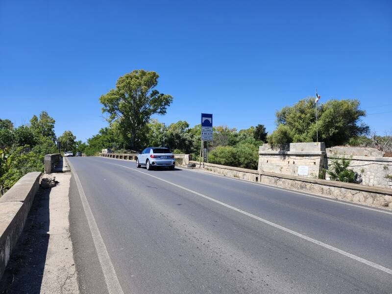 Approach to Ponte Grande in 2025.