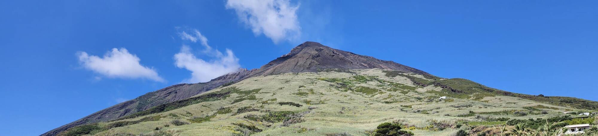 Summit of Stromboli on a clear day.