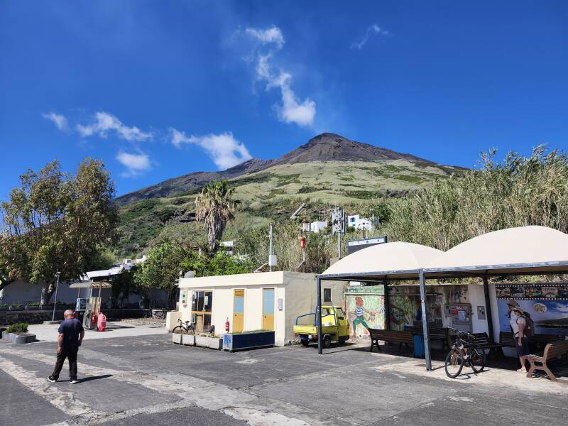 Stromboli from the ferry pier.