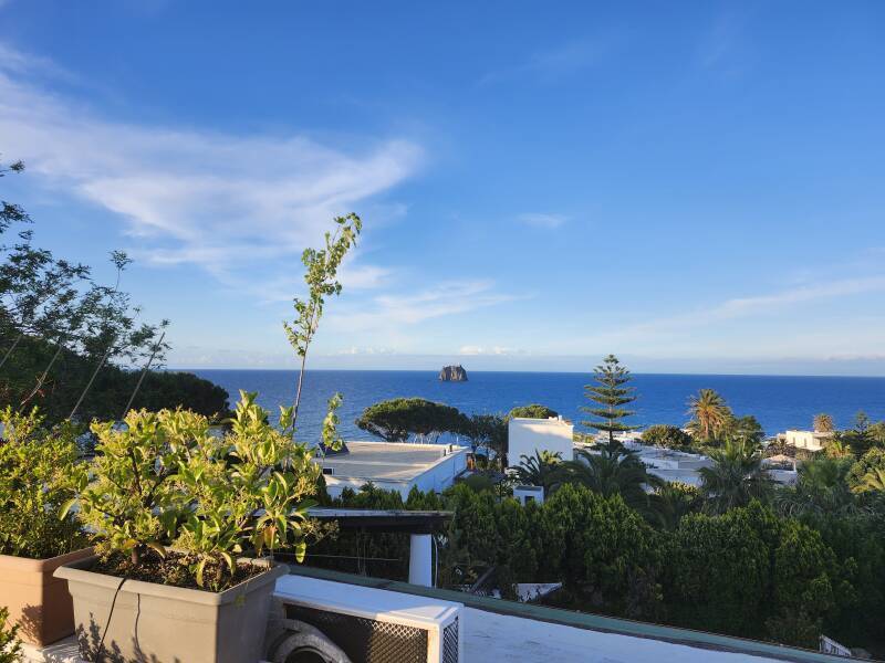 Afternoon view out to sea from my upper terrace.