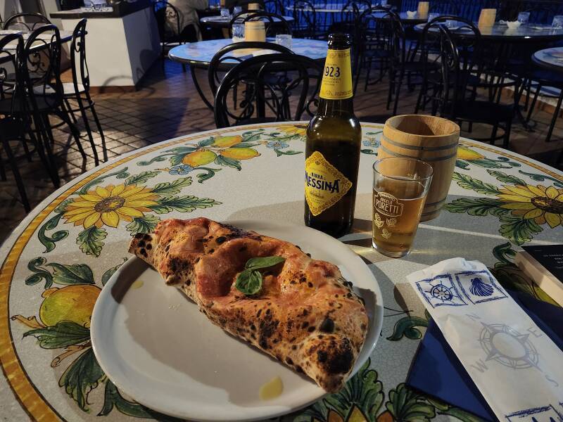 Stromboli for dinner at Ingrid cafe.