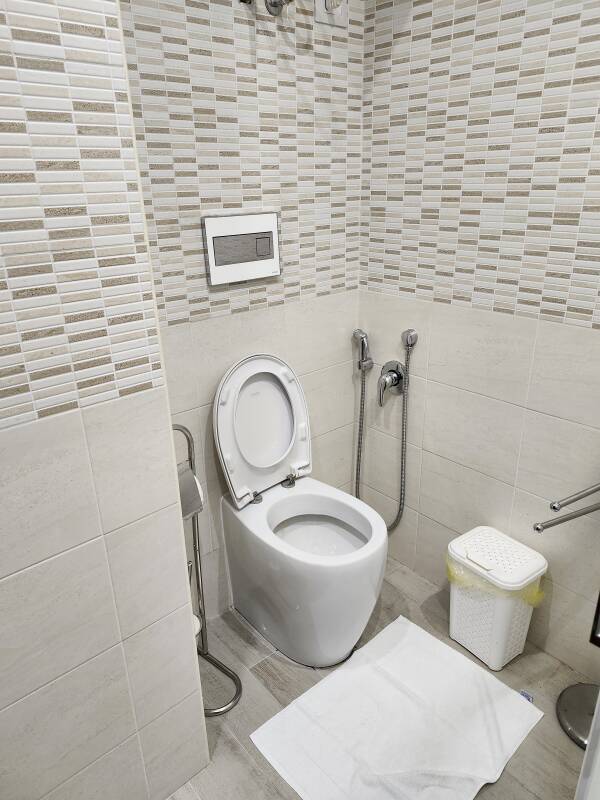 Apartment bathroom.