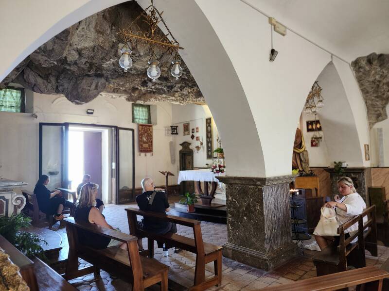 View across the nave toward the entrance.