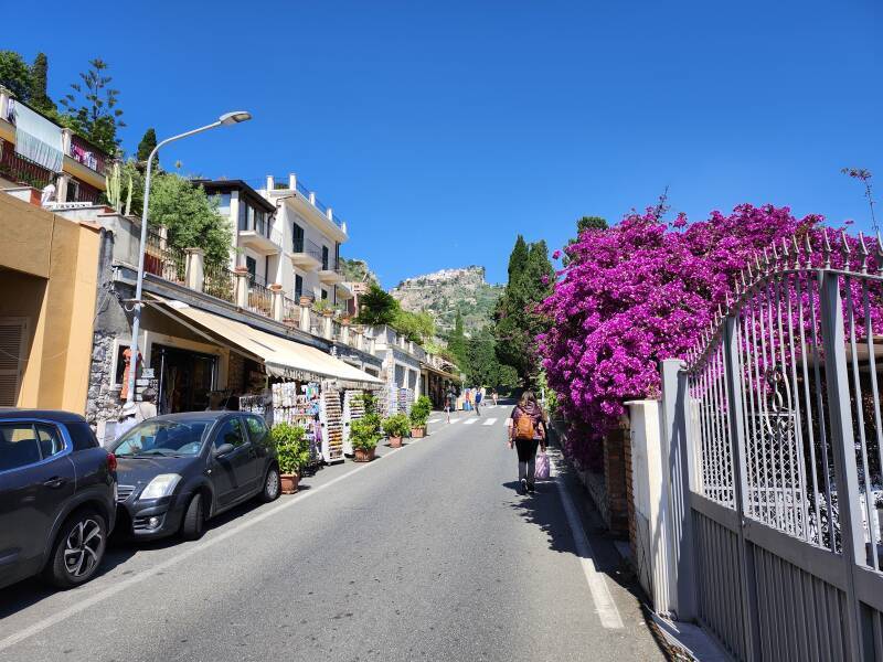 View up the road from near where I stayed.
