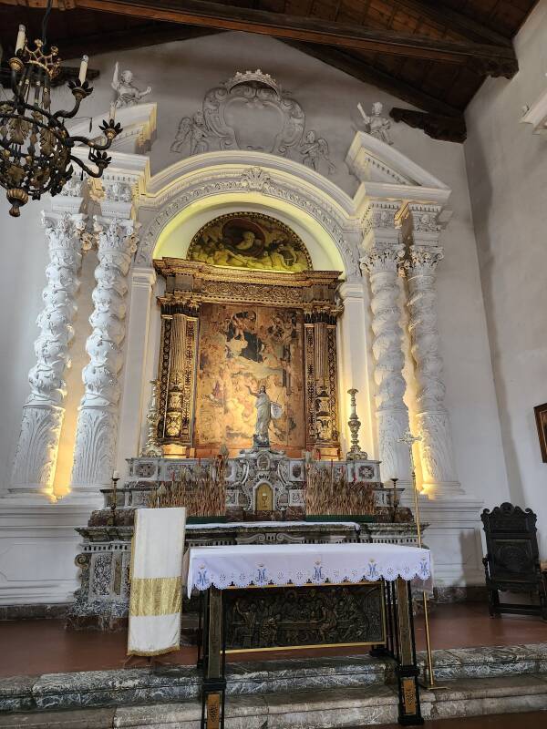 Interior of the church.