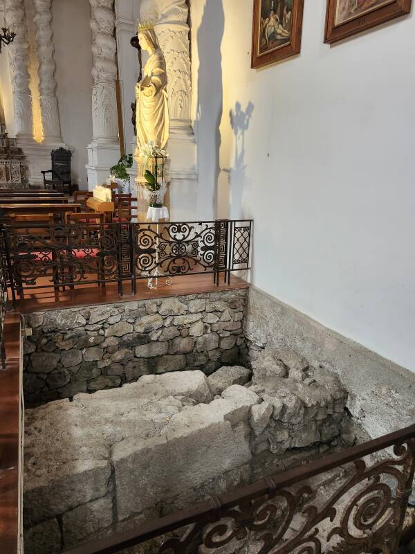 Interior of the church.