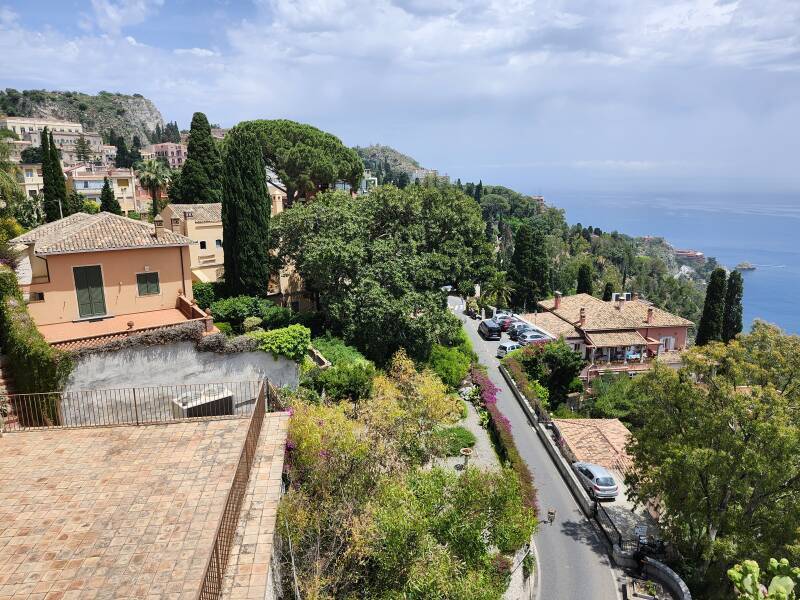 View north from Piazza IX Aprile.