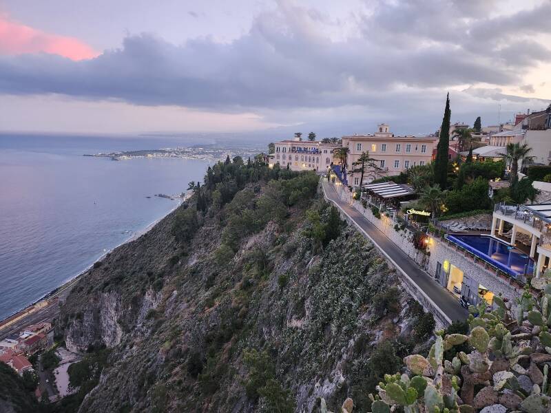 San Domenico Palace resort hotel, former Nazi headquarters.