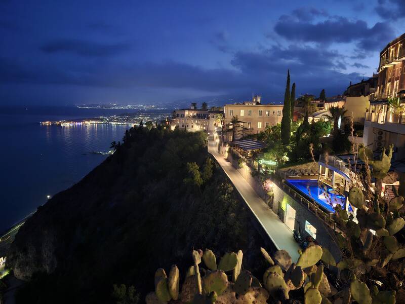 San Domenico Palace resort hotel, former Nazi headquarters.