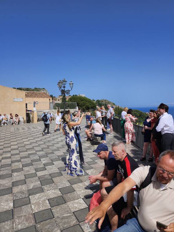 People narcissizing their wedding pre-enactment.