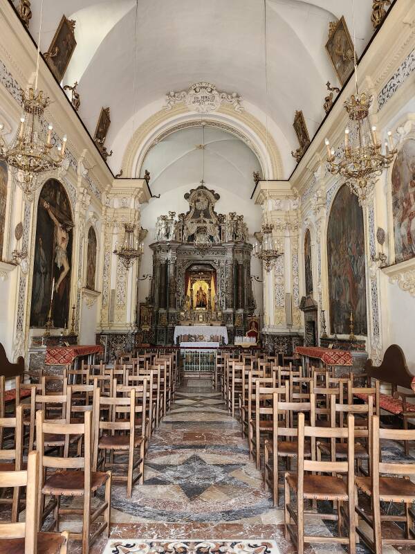 Interior of the Church of Saint Pancras.