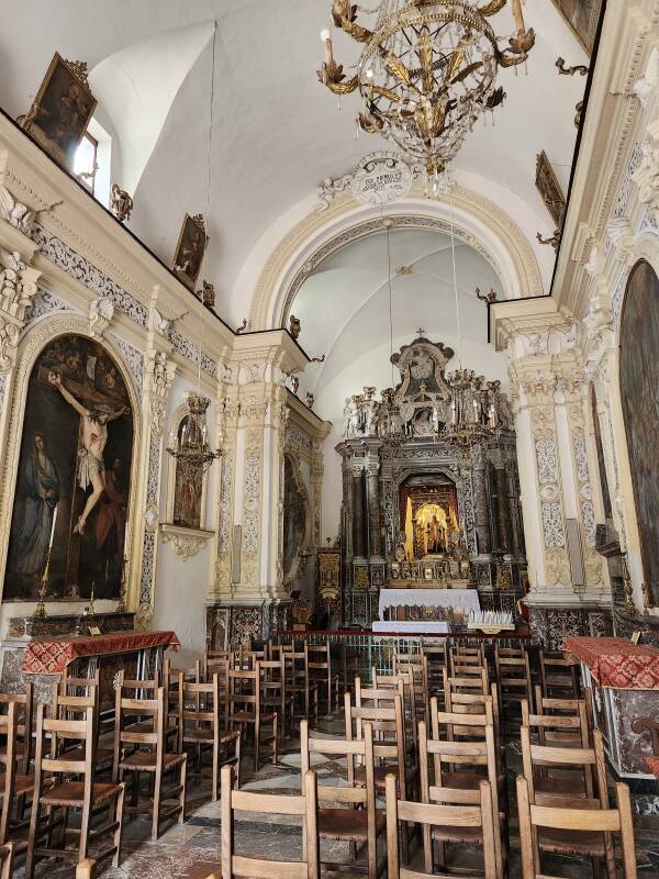 Interior of the Church of Saint Pancras.
