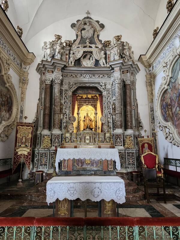 Interior of the Church of Saint Pancras.