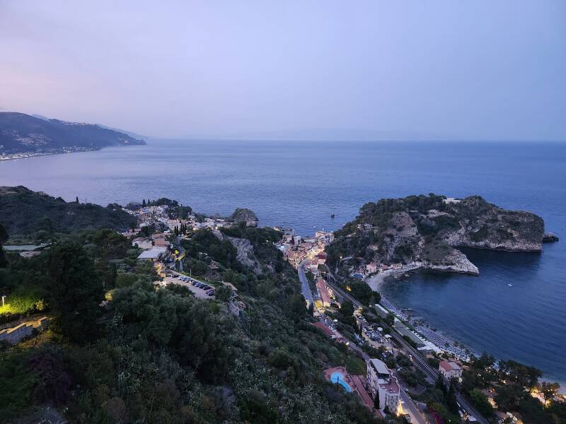 View northeast from the vantage point at 26:05.