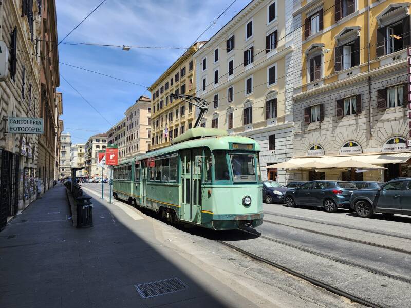 Streetcar in Rome.