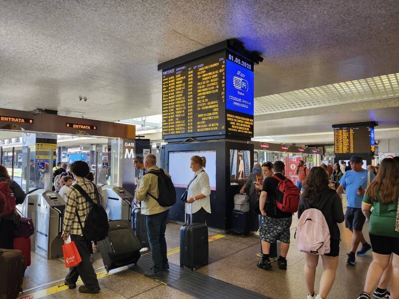 Roma Termini station.