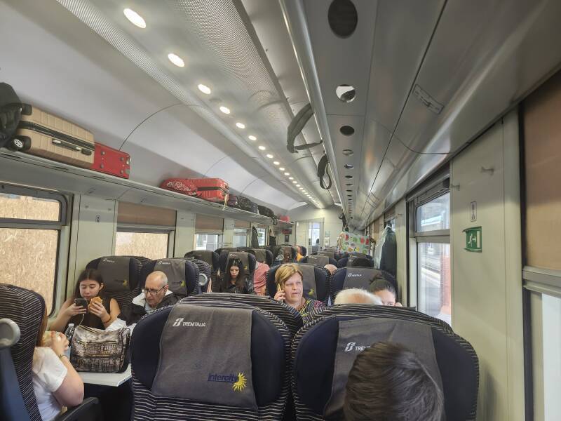 InterCity second class coach car on a Regionale train.