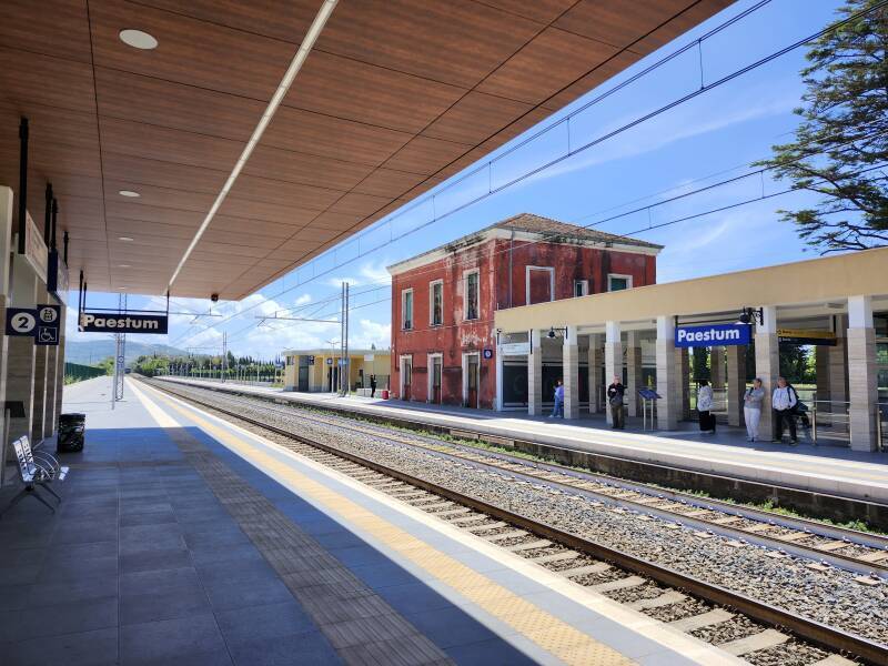 Paestum railway station.