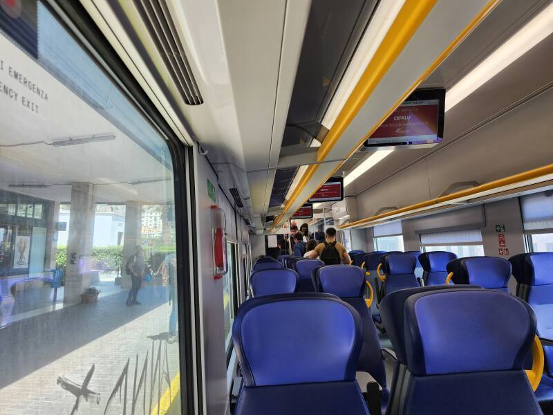 On board a Regionale train.