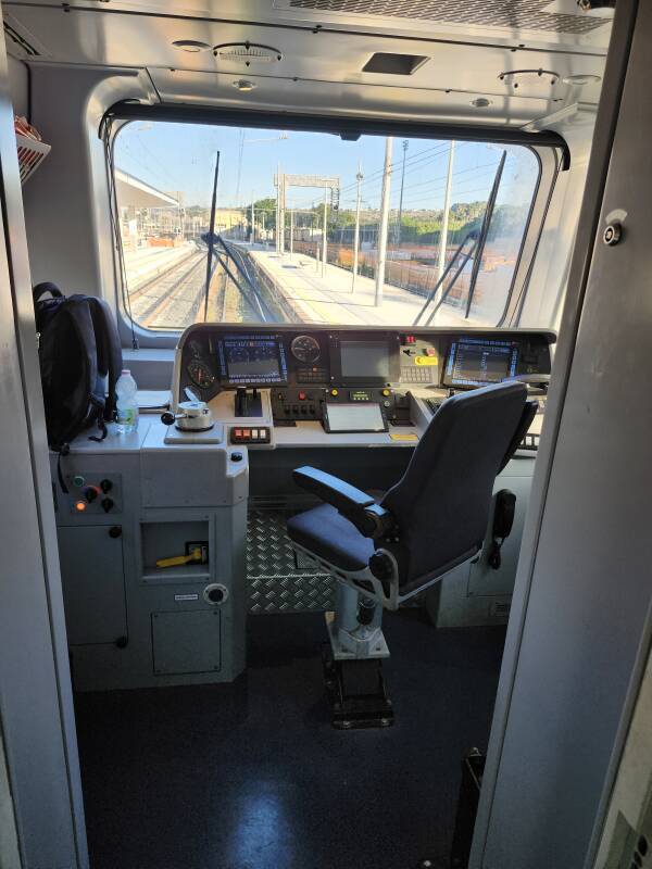 Cab on an Italian train.